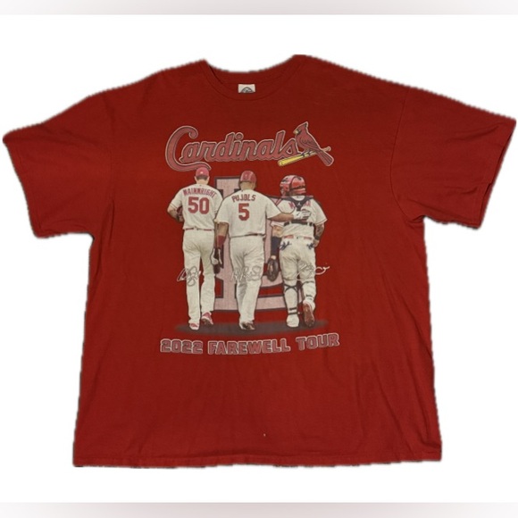 NWOT Unisex 2022 St.Louis Cardinals Farewell Tour ss t-shirt sz 2X - Picture 1 of 6